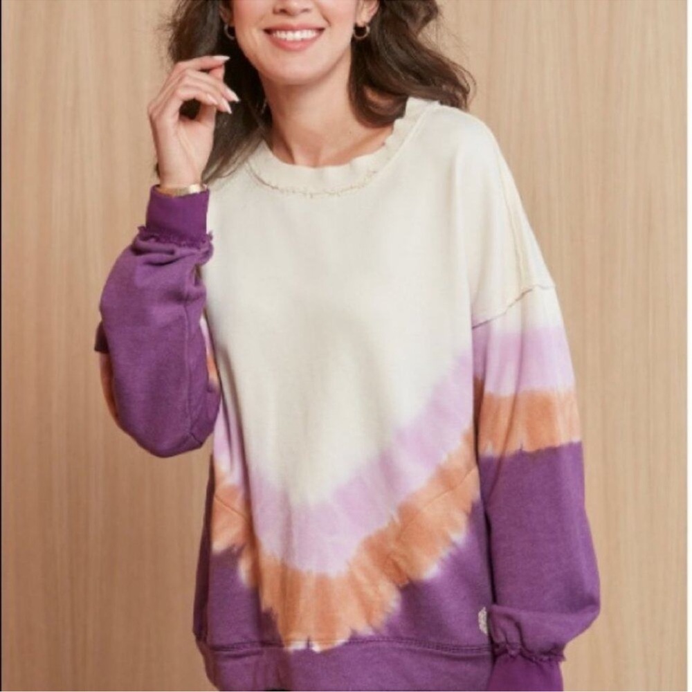 Free People Ombre Metti Tie Dye Sweatshirt Size XS NEW - Picture 12 of 12